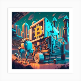 Bitcoinmining Art Print