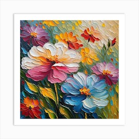 Colorful Flowers 17 Art Print