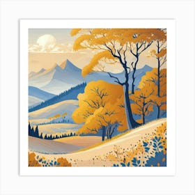 Autumn Landscape Art Print