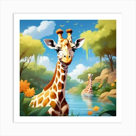 Giraffe 4 Art Print