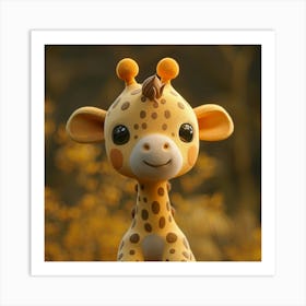 Cute Giraffe 33 Art Print