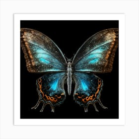 Blue Butterfly Art Print