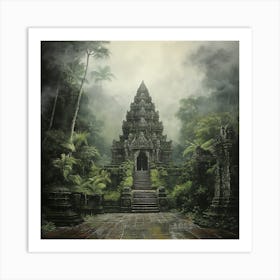 Temple In The Jungle 6 Art Print