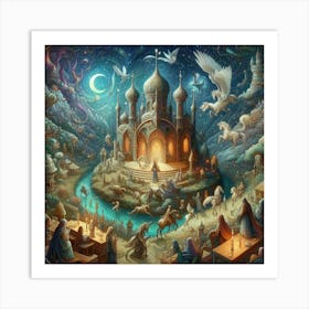 "Castle Pegasus" Moon Manors Collection [Risky Sigma] Art Print