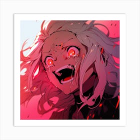Anime Girl With Red Eyes 2 Art Print