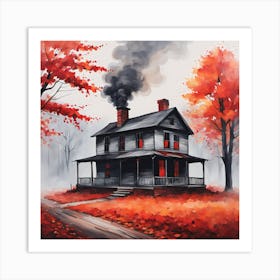 Haunted House Art Print