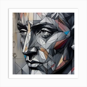 Geometric Face Art Print