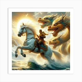 Chasing Horses Art Print