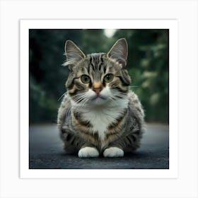 Cat Portrait 12 Art Print