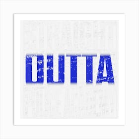 Police Officer Academy Graduation Gift Straight Outta Art Print