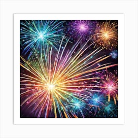 Fireworks In The Sky 8 Art Print