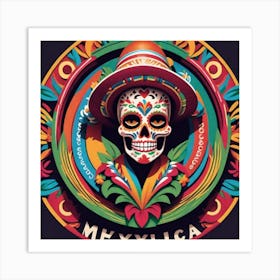 Mexican Skull 29 Art Print