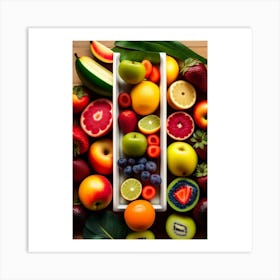 Fresh fruits Art Print