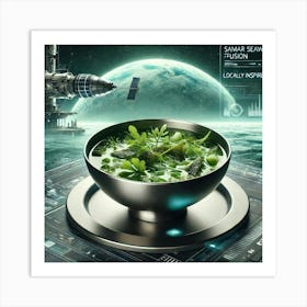 Samar Seaweed Fusion Scifi Art Print