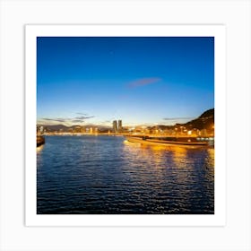 Firefly Light, Evening, Sky, Water, Night, Tourist Attraction, Movement, Time Lapse, Electricity, Ni (15) Art Print