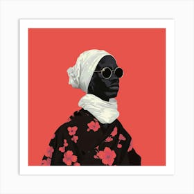 Woman In A Scarf 1 Art Print