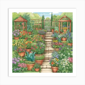 Gardener'S Paradise Art Print