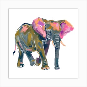 African Elephant 01 Art Print