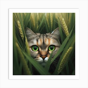 Cat In The Wheat 1 Art Print