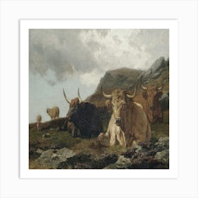 Highland Cattle Art Print