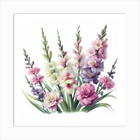 Gladioli 3 Art Print