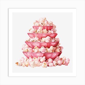 Pink Popcorn 19 Art Print