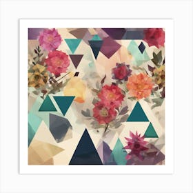 Abstract Floral Pattern Art Print