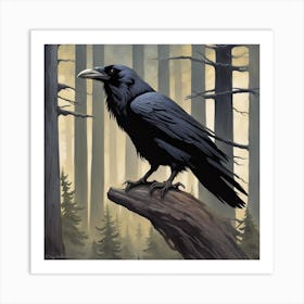 Raven 7 Art Print