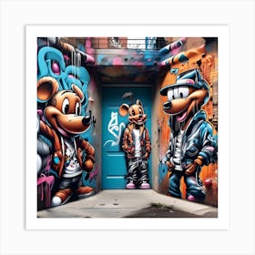 3d Cartoon Characters Rendered In Ultra Photorealistic Art Print