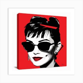 Audrey Hepburn Pop Art (12) Art Print