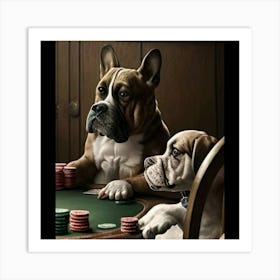 Poker Dogs 18 Art Print