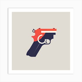 Gun cut Art Print