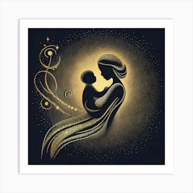 Mother And Child By Samantha Scott Art Print