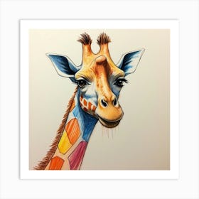 Giraffe 131 Art Print