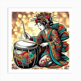 Japan Geisha Visual 79 Art Print