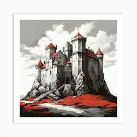 Castle On A Hill Art Print