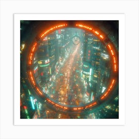 Futuristic Cityscape 1 Art Print