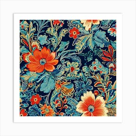 Floral Pattern 2 Art Print