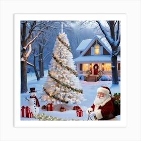 Christmas Santa 3 Art Print