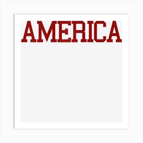 America Usa Men Women Kids 4th Of July Art Print