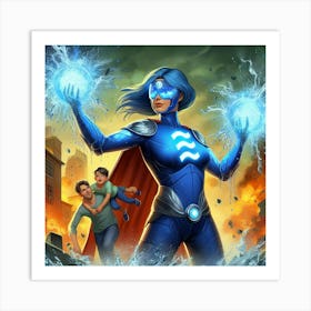 Aquarius Super Mom #6 Art Print