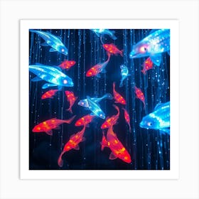 Luminous Fishes Art Print