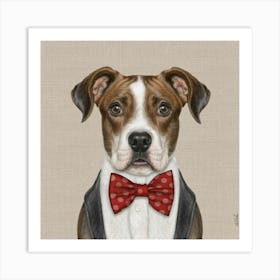 Dapper Dogs In Bowties Print Art And Wall Art Art Print