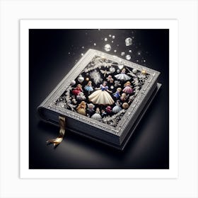 characters on book Art Print
