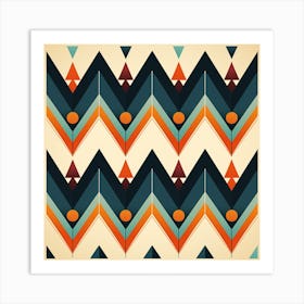 Chevron Pattern Vector Art Print