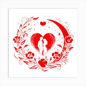 Couple In Love Art Print