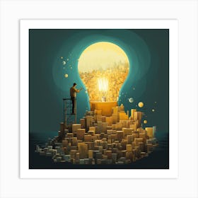 Light Bulb Art Print