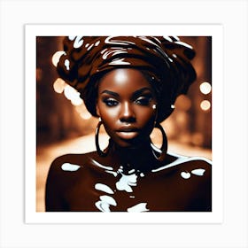 Black Woman In A Turban Art Print