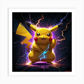 Pokemon Pikachu 6 Art Print