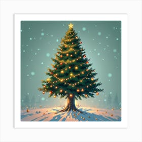 Christmas Tree Art Print